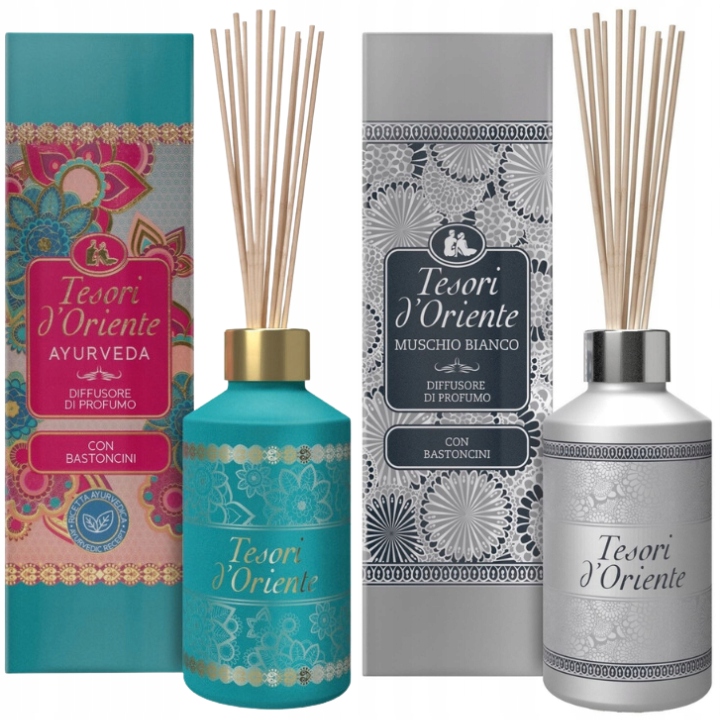 2x Tesori d'Oriente Muschio Bianco Ajurveda Vonné tyčinky 2x200ml