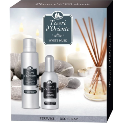 Tesori d´ Oriente darčeková sada Muschio Bianco- parfumovaná voda + deodorant