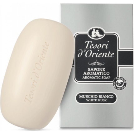 Tesori d'Oriente parfémované toaletní mýdlo Muschio Bianco 150 g