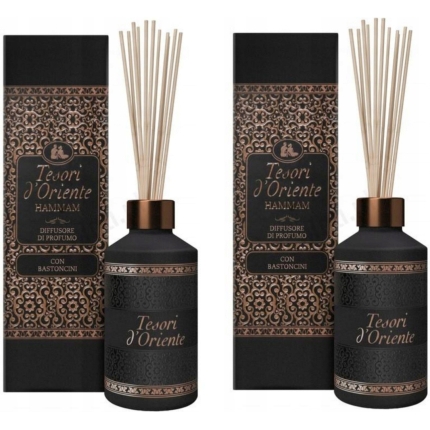2x Tesori d'Oriente HAMMAM Vonné tyčinky Osviežovač vzduchu 200ml